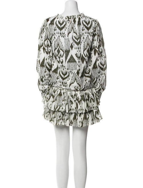 MISA Los Angeles Printed Ruffle Embellishment Skirt Set