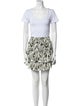 MISA Los Angeles Printed Ruffle Embellishment Skirt Set