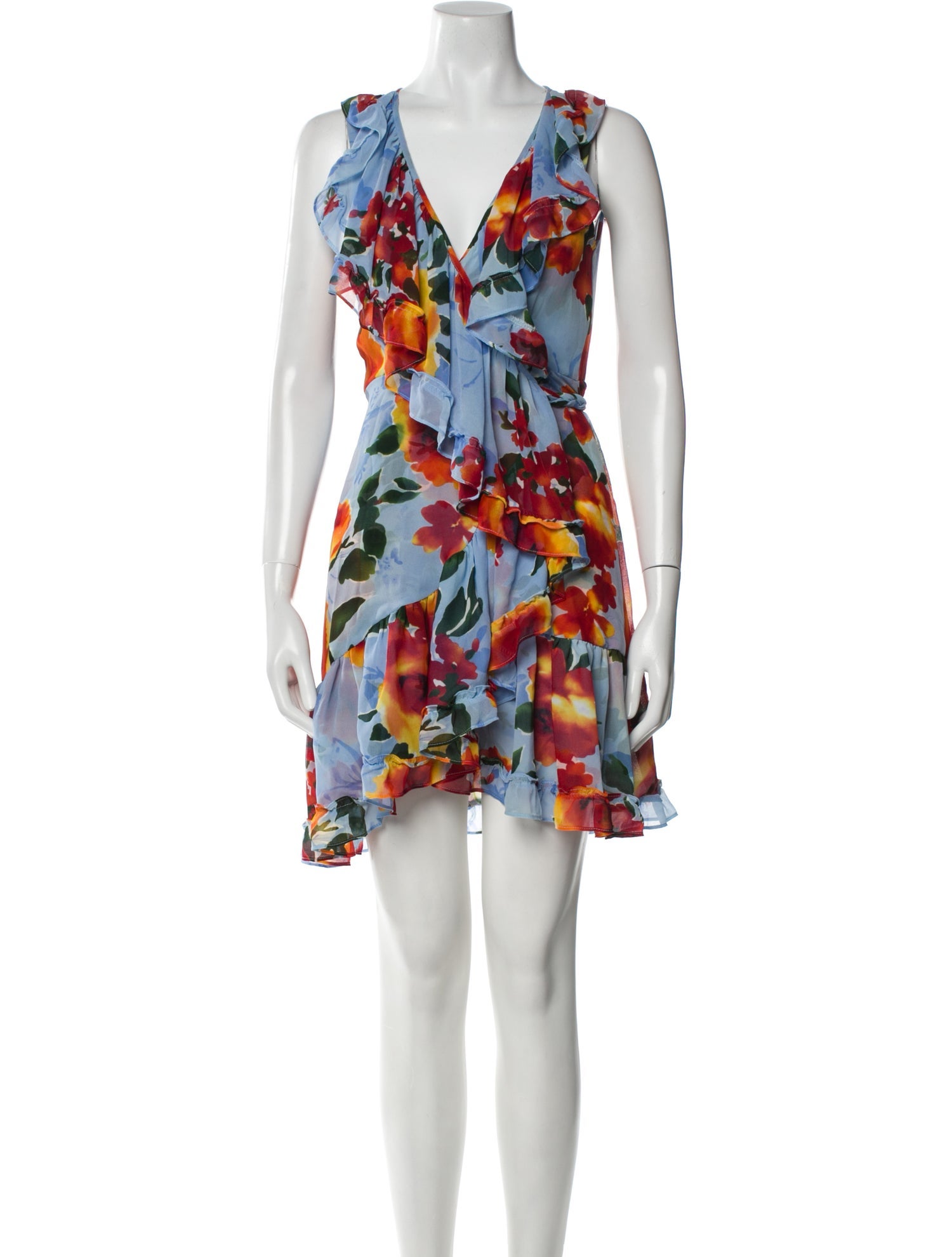 MISA Los Angeles Floral Print Mini Dress