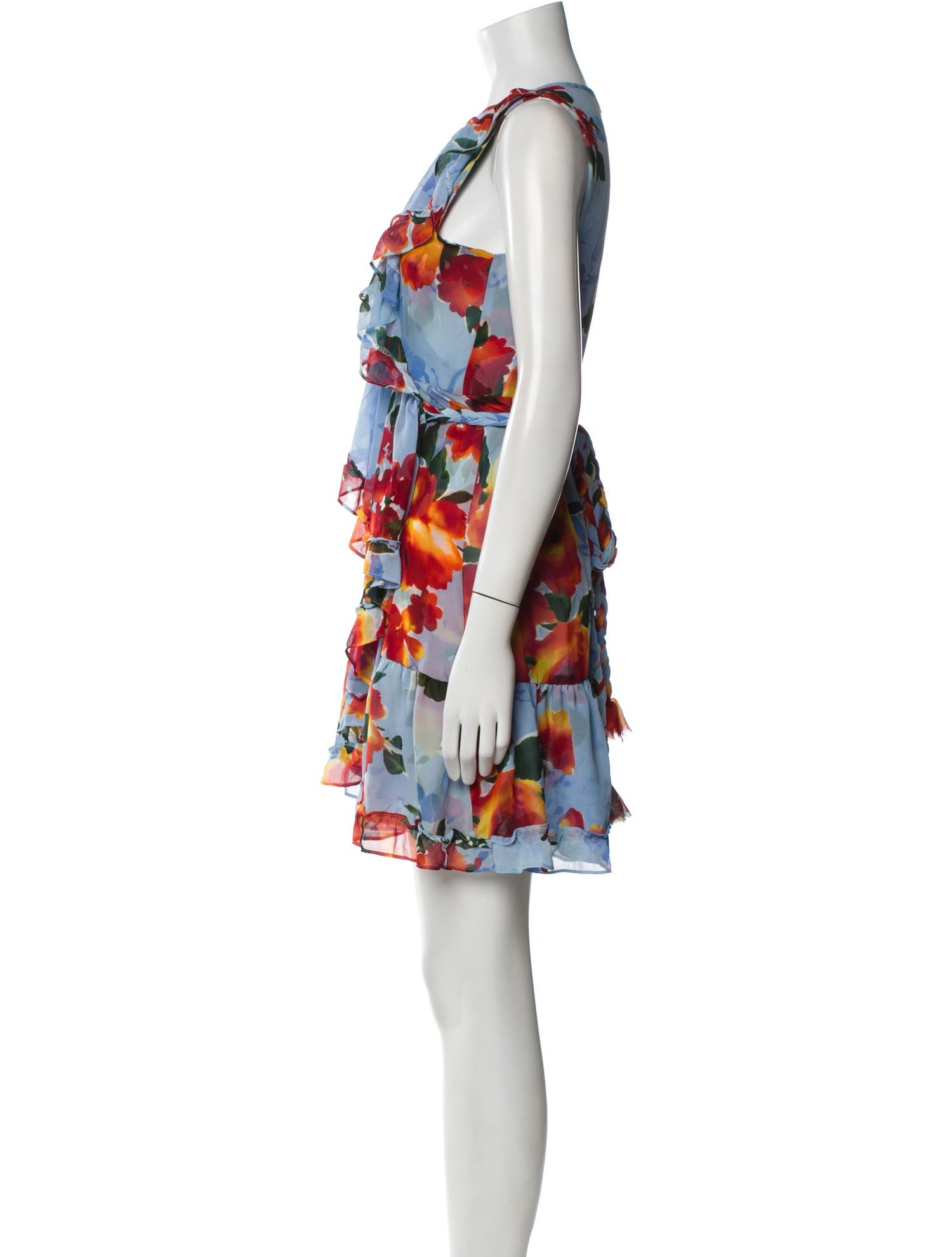 MISA Los Angeles Floral Print Mini Dress
