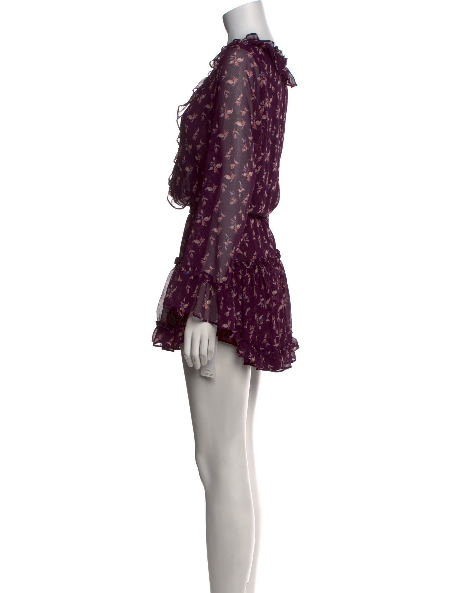 MISA Los Angeles Floral Print Mini Dress