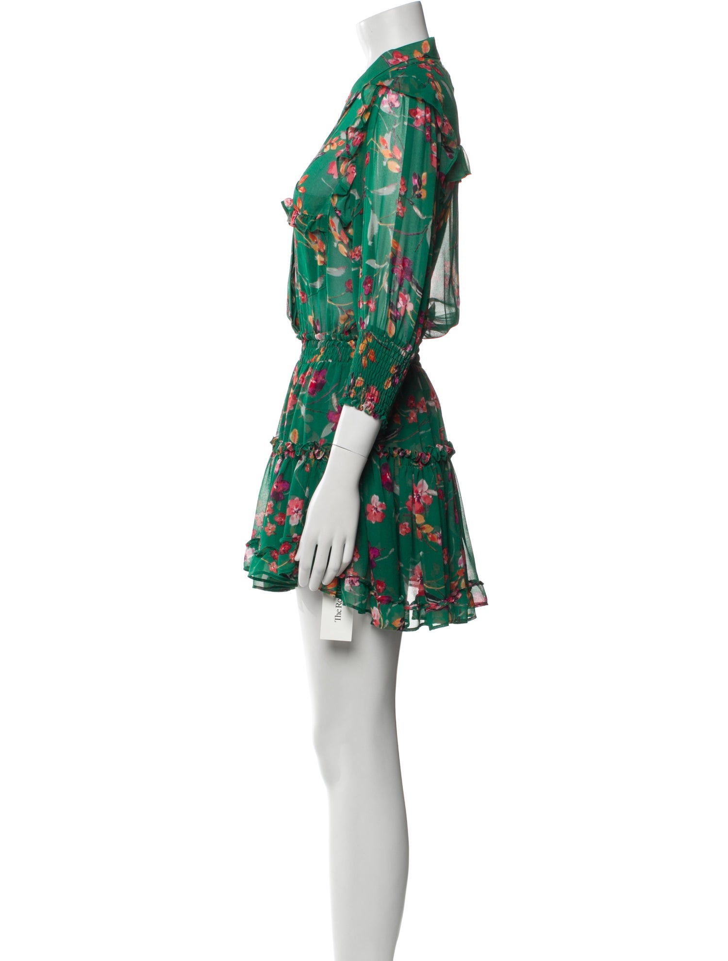MISA Los Angeles Floral Print Mini Dress