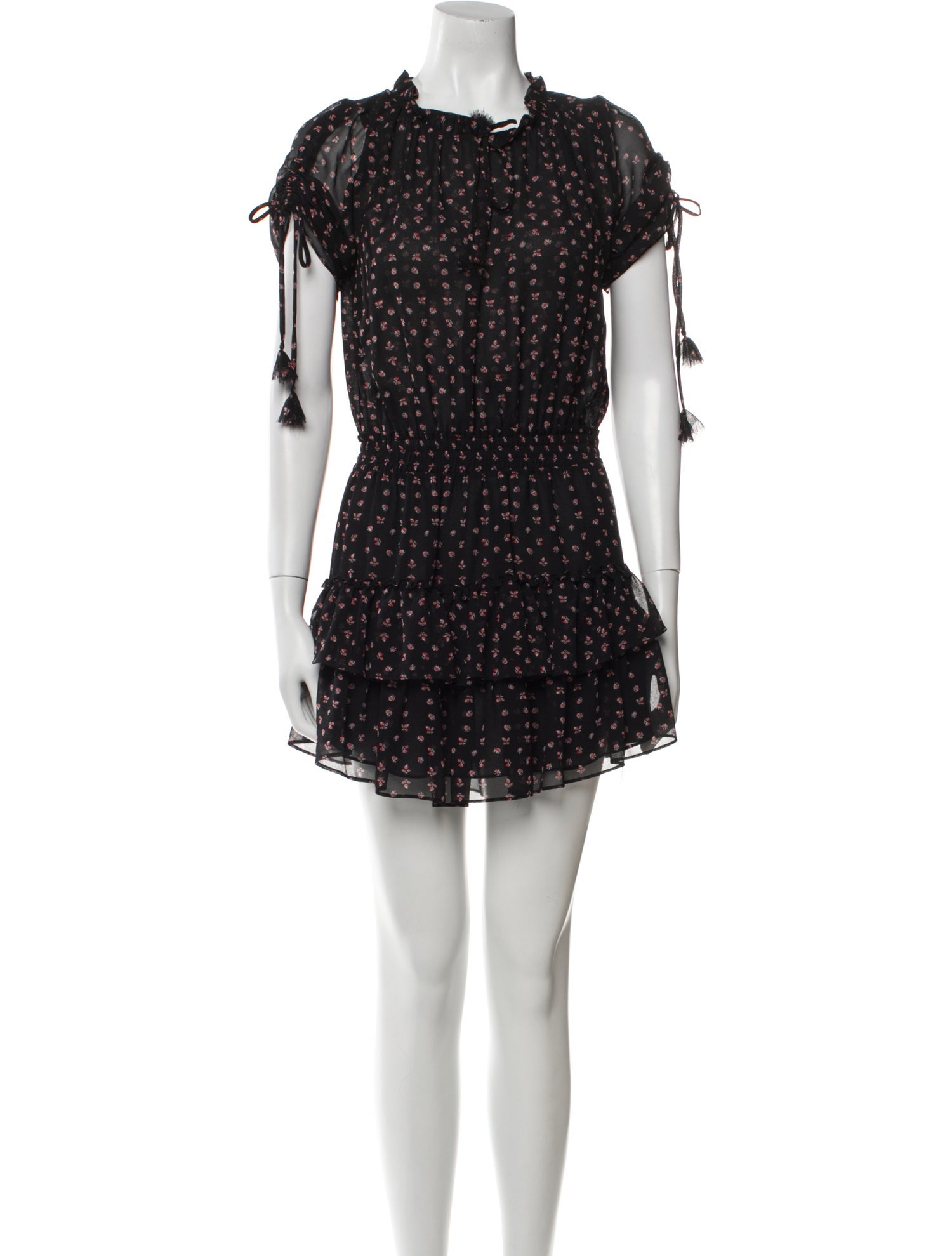 MISA Los Angeles Floral Print Mini Dress