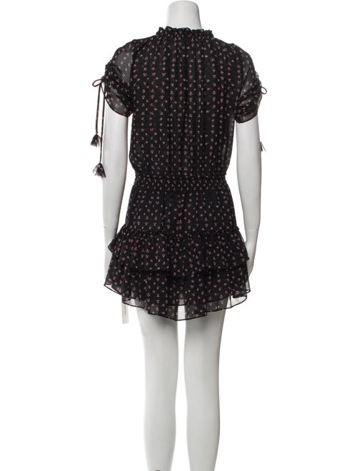 MISA Los Angeles Floral Print Mini Dress