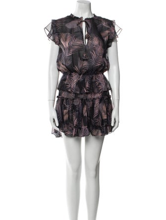 MISA Los Angeles Printed Mini Dress