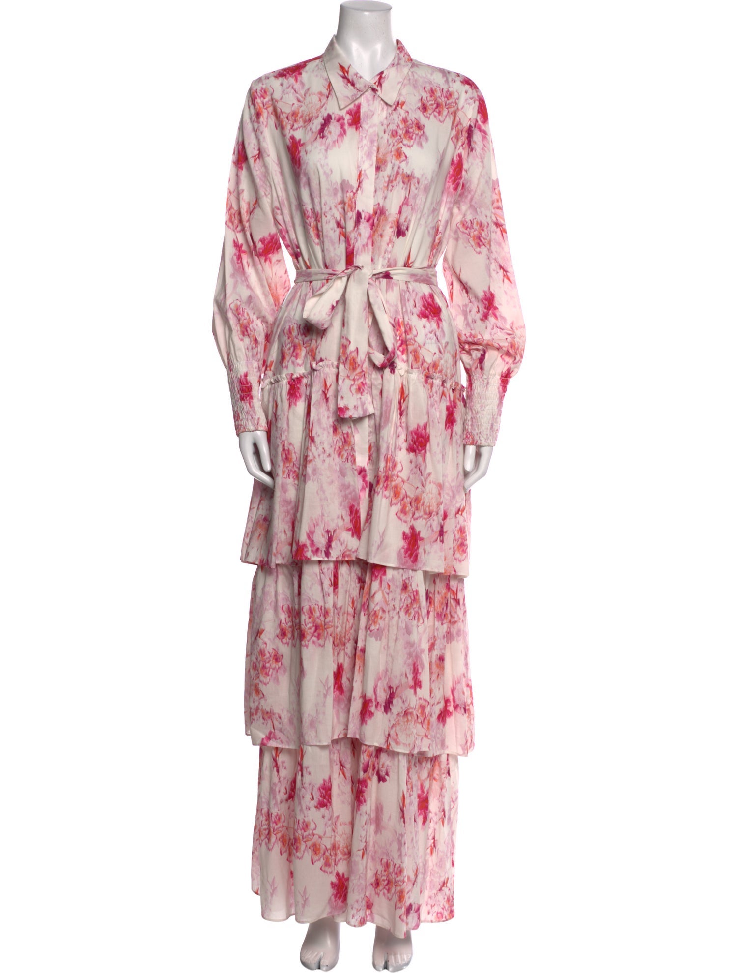 MISA Los Angeles Printed Long Dress