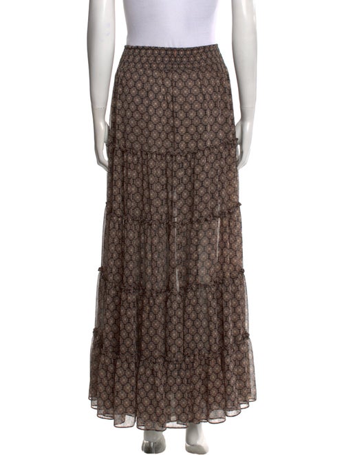 MISA Los Angeles Floral Print Midi Length Skirt