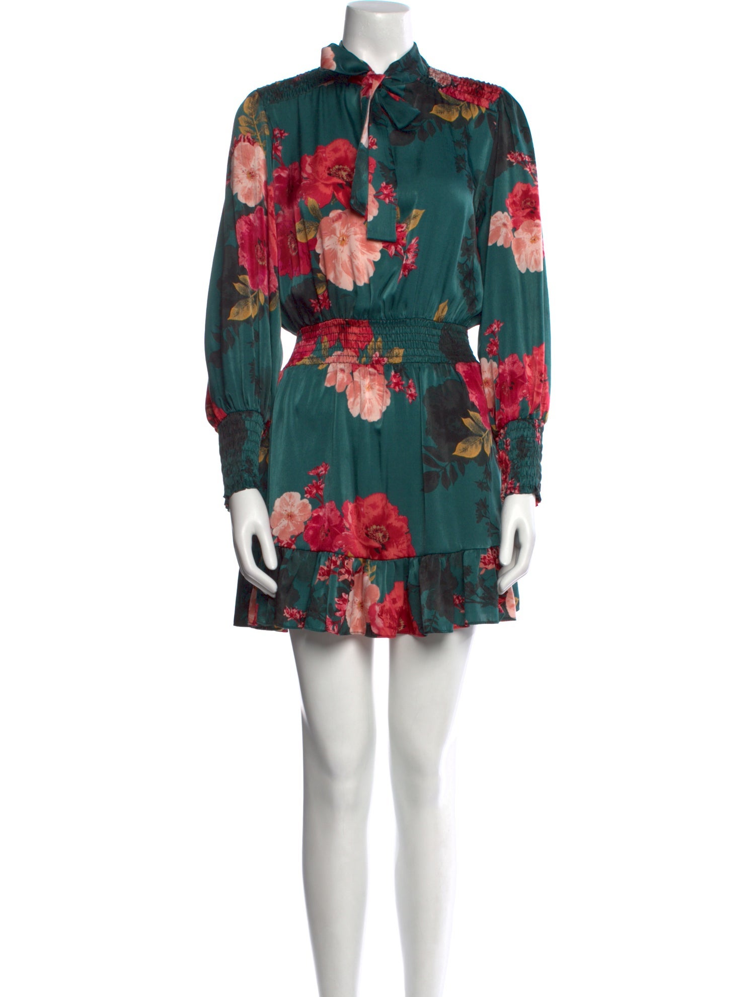 MISA Los Angeles Floral Print Mini Dress