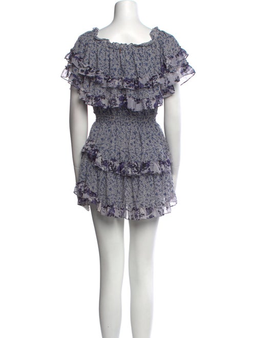 MISA Los Angeles Floral Print Mini Dress