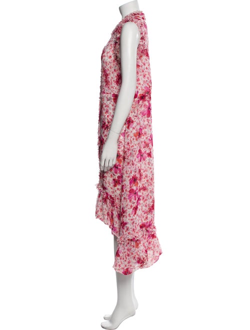 MISA Los Angeles Floral Print Midi Length Dress