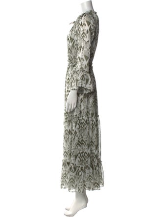 MISA Los Angeles Printed Long Dress
