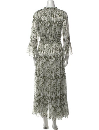 MISA Los Angeles Printed Long Dress