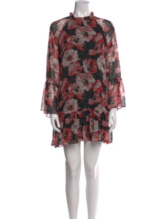 MISA Los Angeles Floral Print Mini Dress