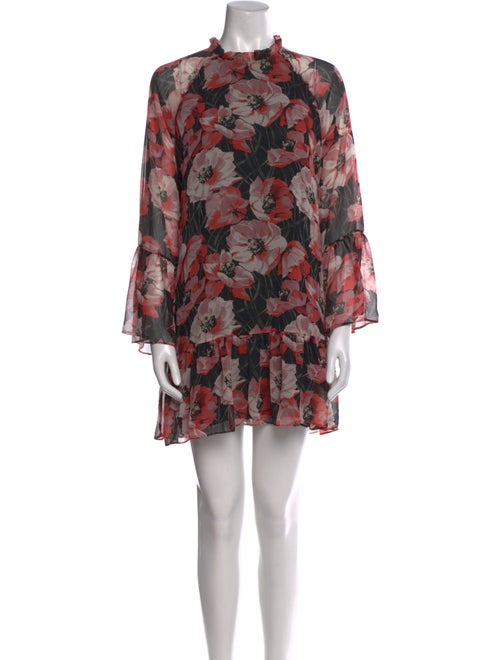 MISA Los Angeles Floral Print Mini Dress