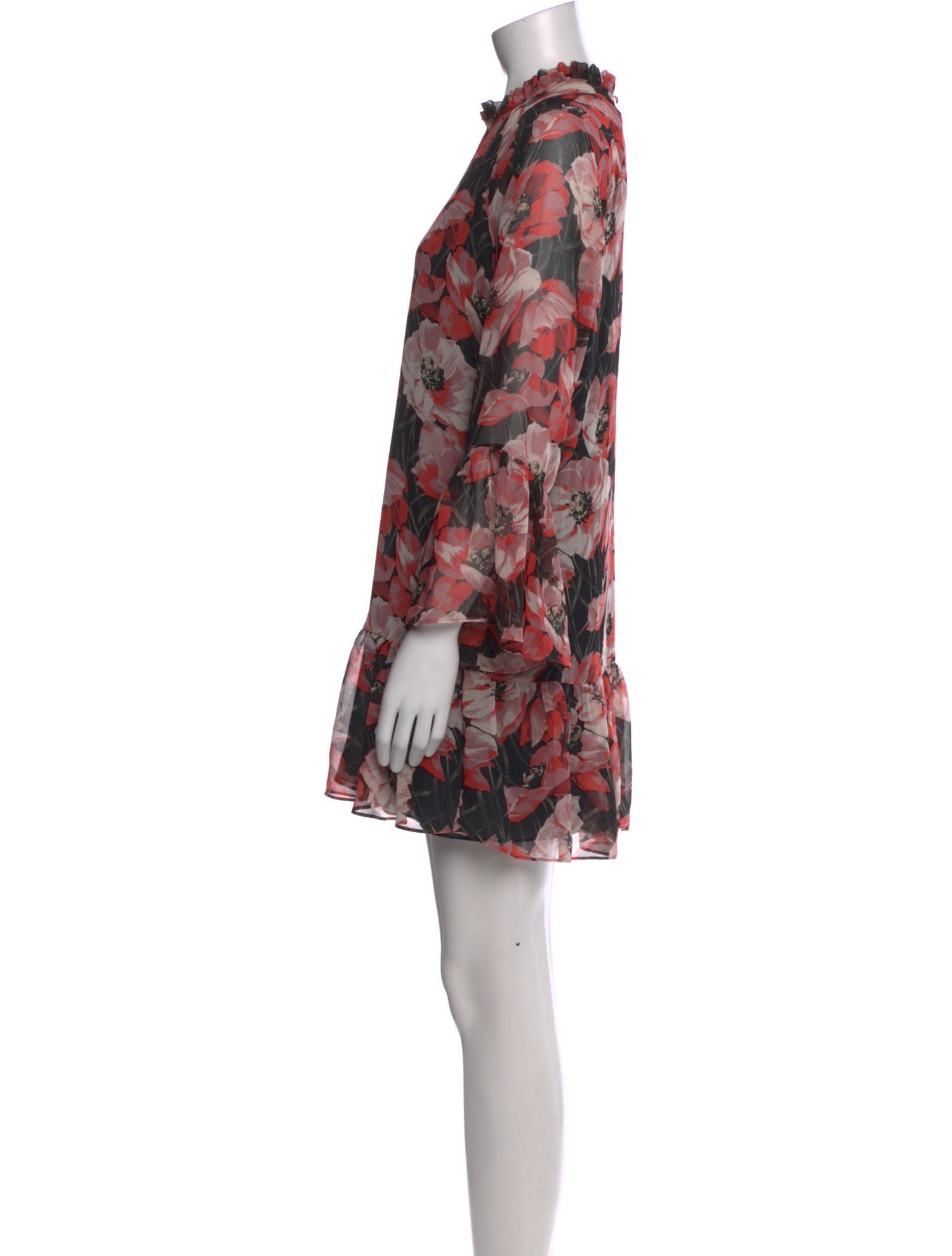 MISA Los Angeles Floral Print Mini Dress