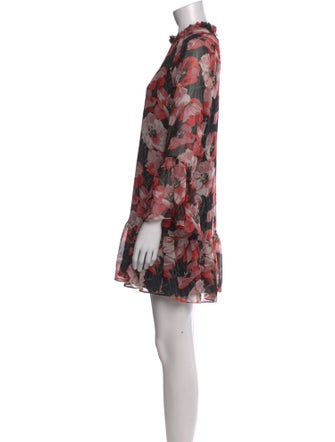 MISA Los Angeles Floral Print Mini Dress