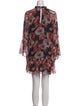 MISA Los Angeles Floral Print Mini Dress
