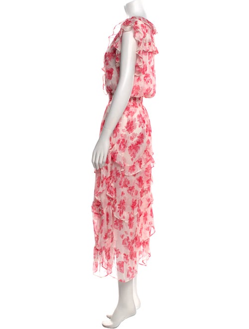 MISA Los Angeles Floral Print Long Dress