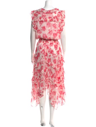MISA Los Angeles Floral Print Long Dress
