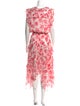 MISA Los Angeles Floral Print Long Dress