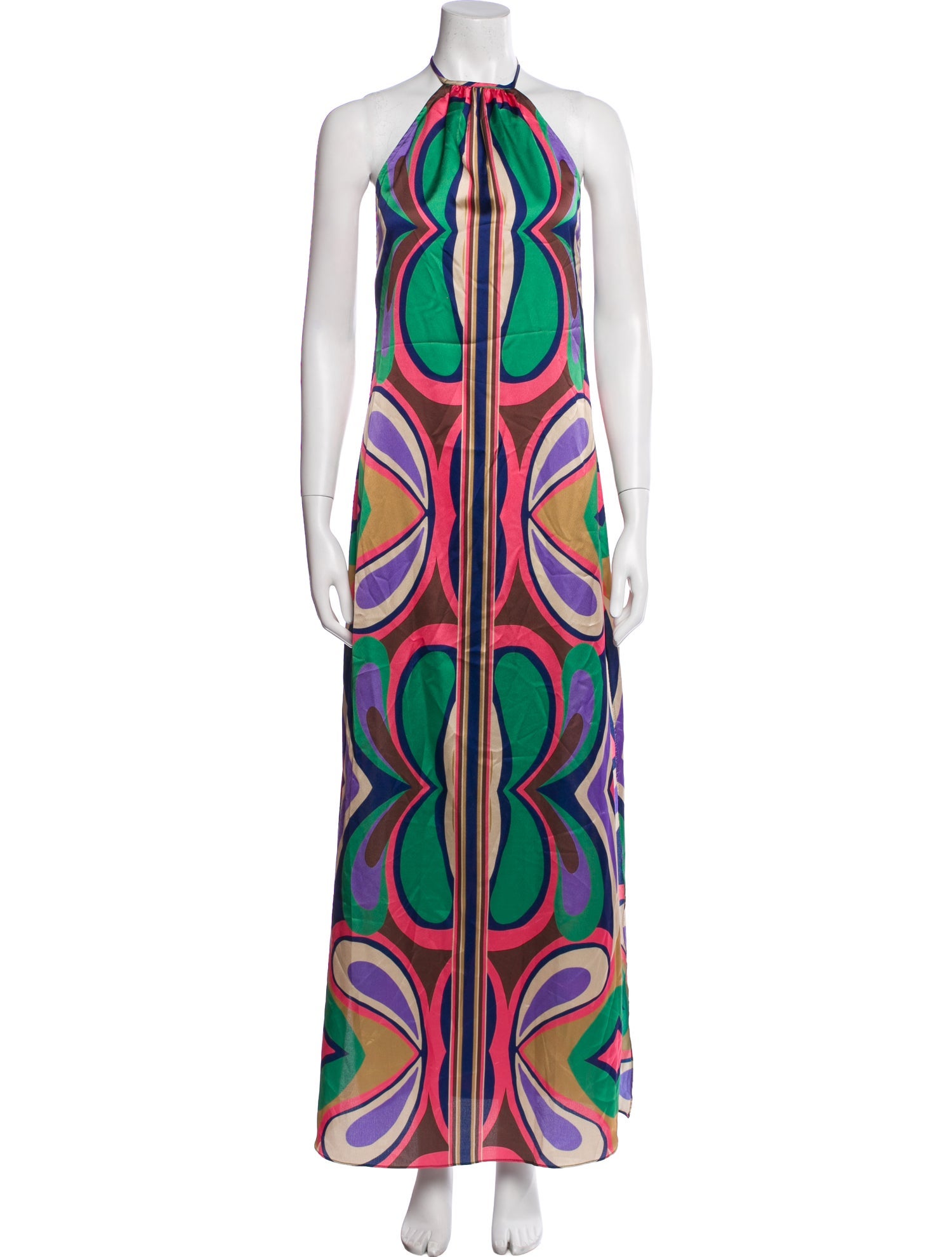MISA Los Angeles Printed Long Dress w/ Tags