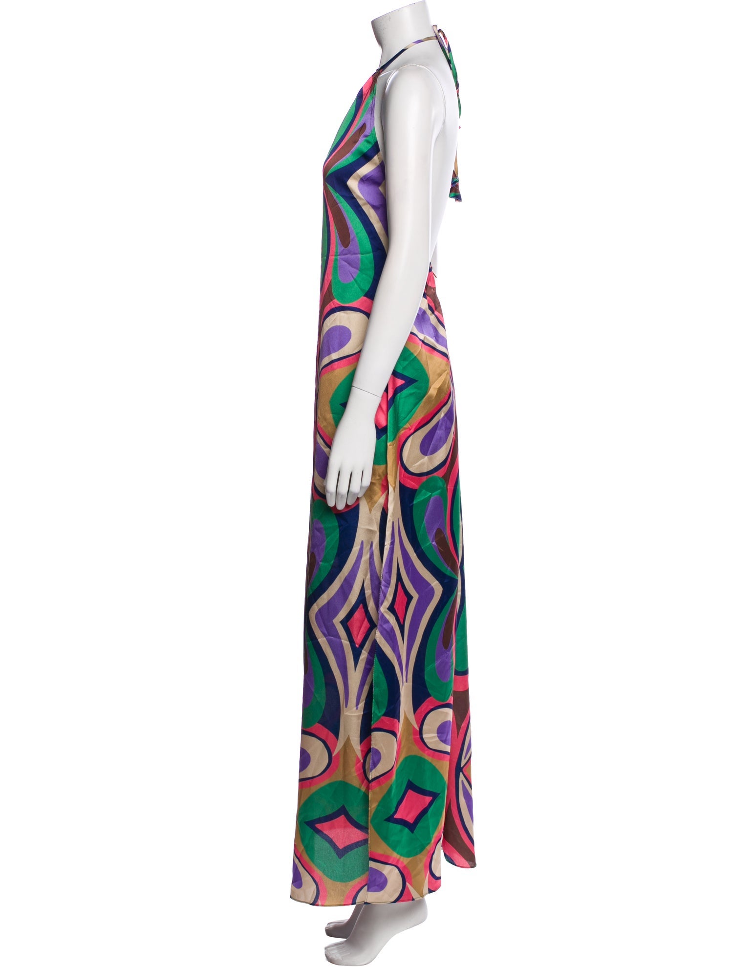 MISA Los Angeles Printed Long Dress w/ Tags