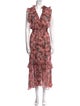 MISA Los Angeles Floral Print Long Dress