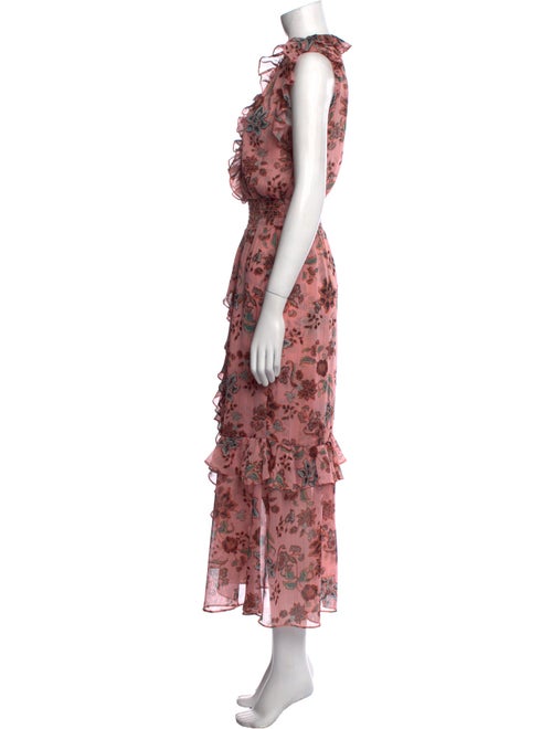 MISA Los Angeles Floral Print Long Dress