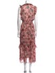MISA Los Angeles Floral Print Long Dress