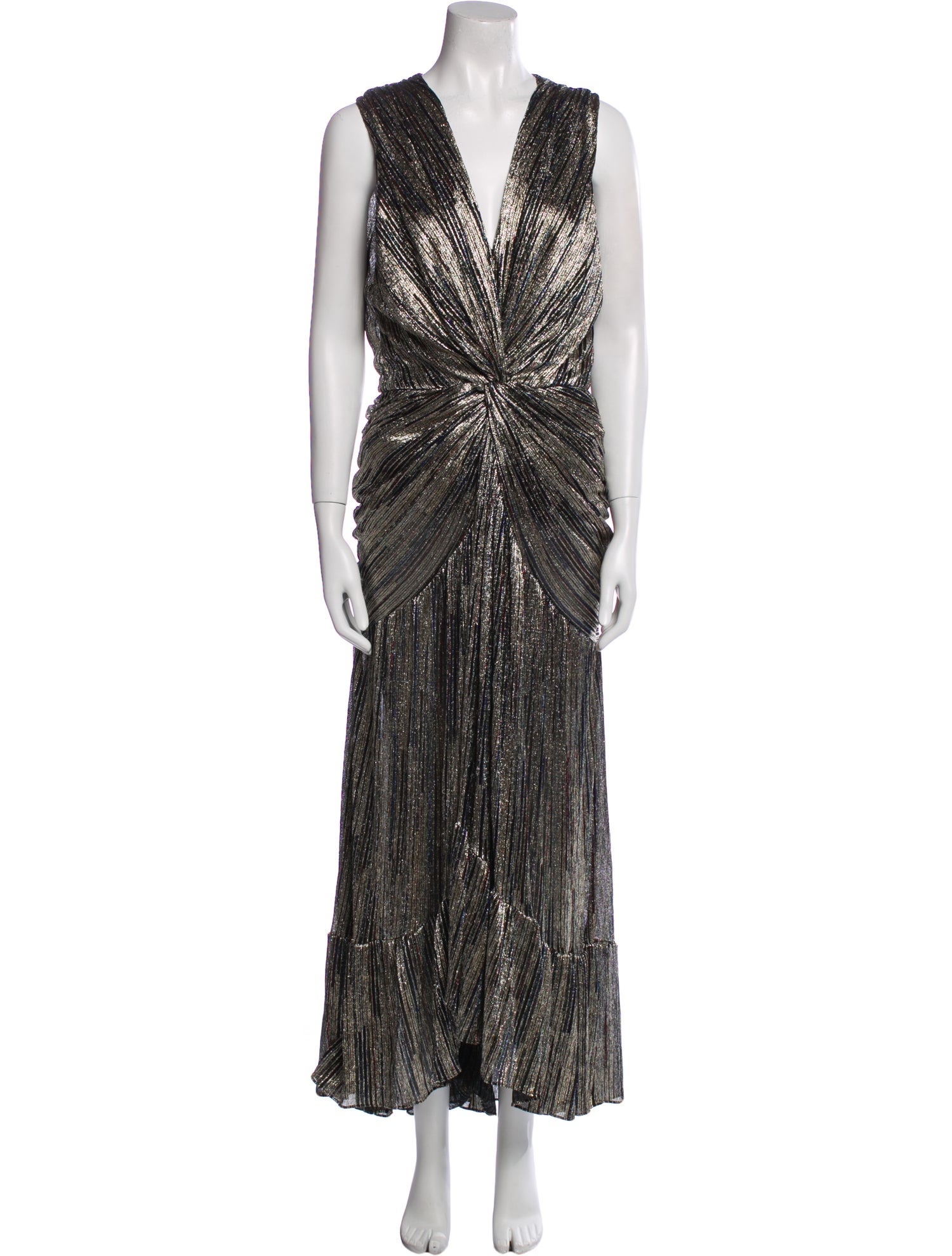 MISA Los Angeles V-Neck Long Dress w/ Tags