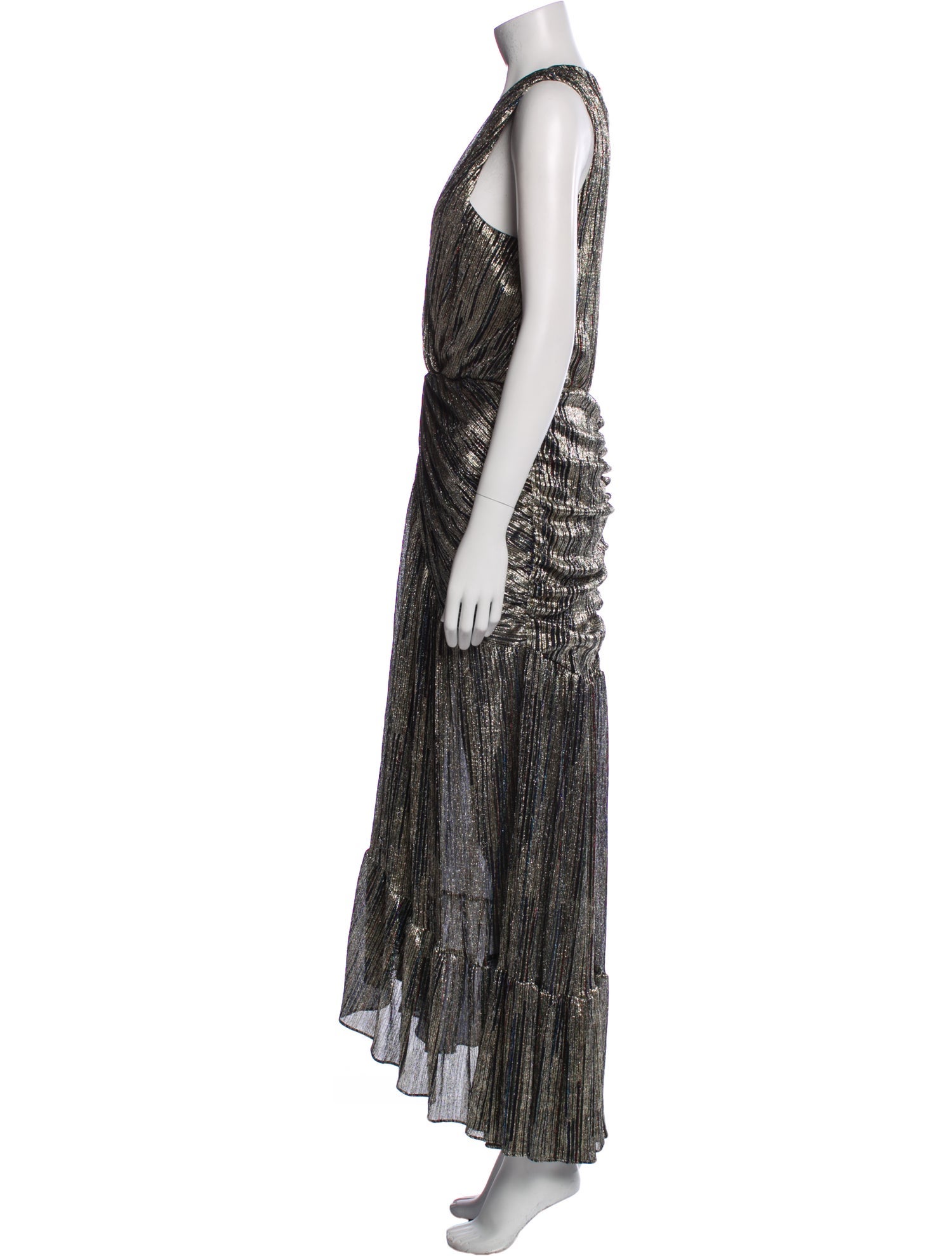 MISA Los Angeles V-Neck Long Dress w/ Tags