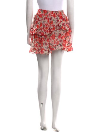 MISA Los Angeles Floral Print Mini Skirt