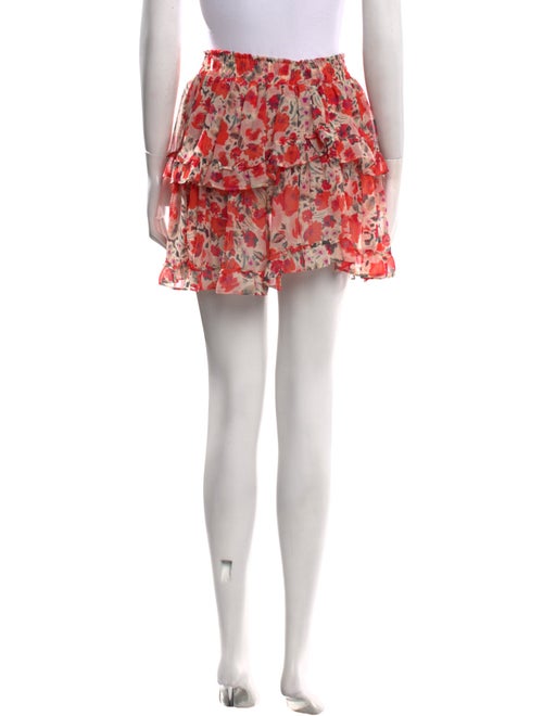 MISA Los Angeles Floral Print Mini Skirt