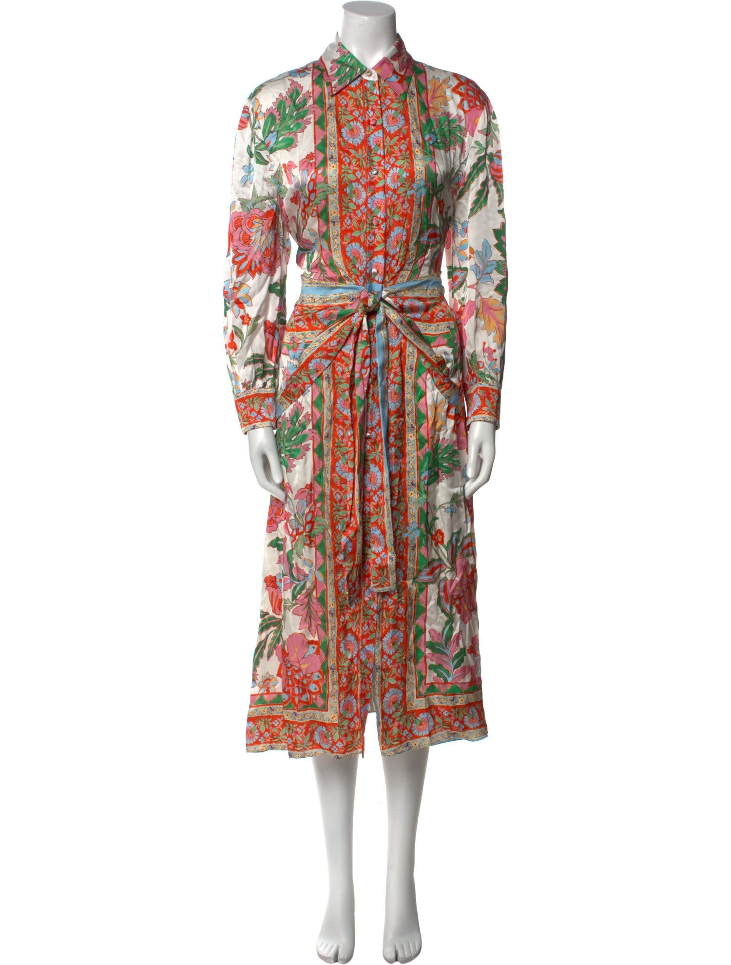 MISA Los Angeles Printed Midi Length Dress