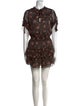 MISA Los Angeles Floral Print Mini Dress