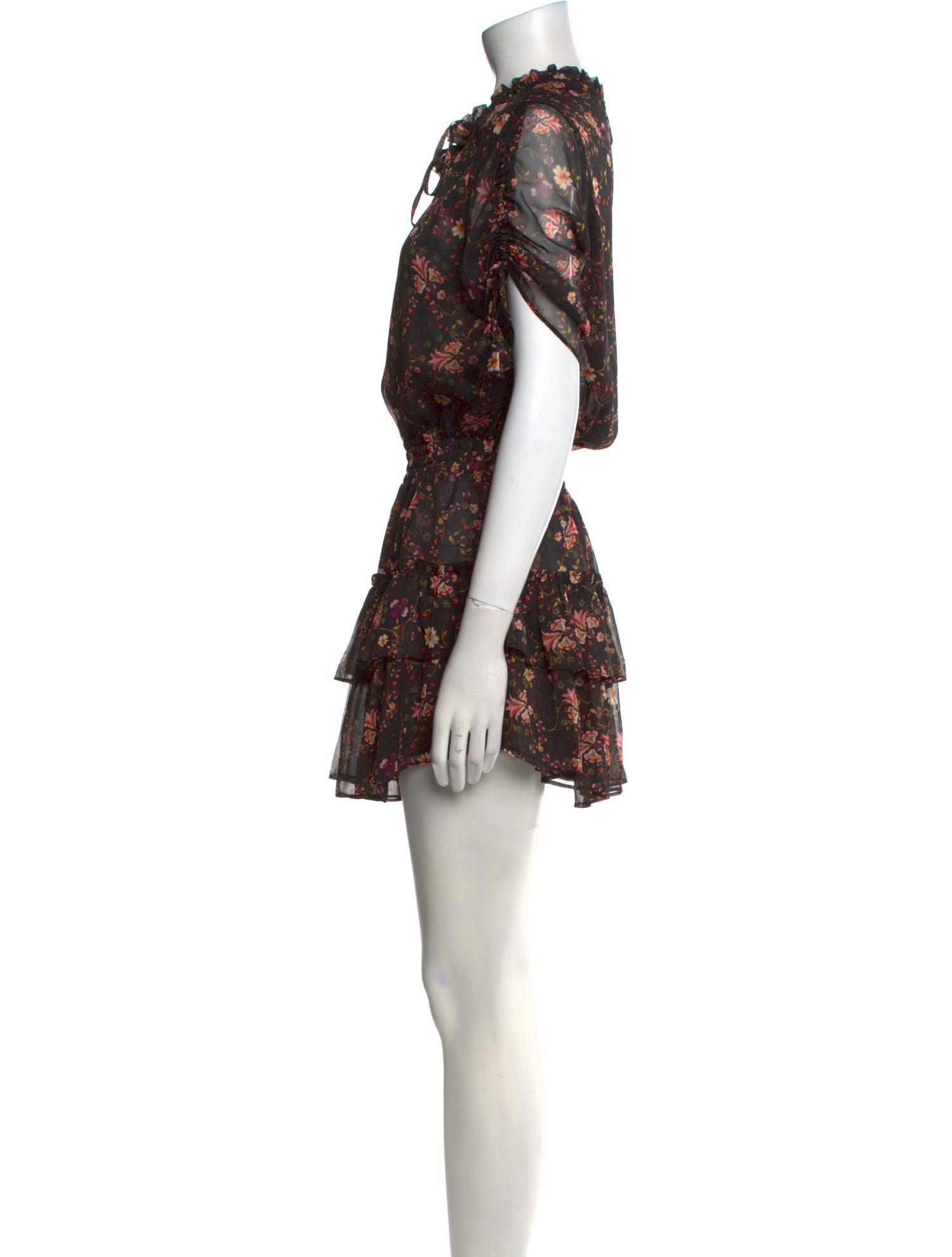 MISA Los Angeles Floral Print Mini Dress
