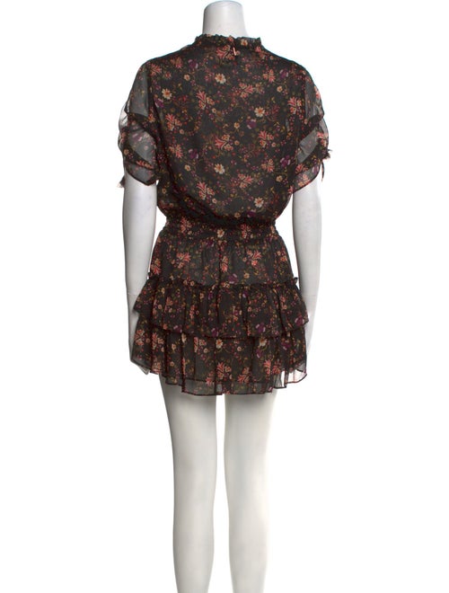 MISA Los Angeles Floral Print Mini Dress