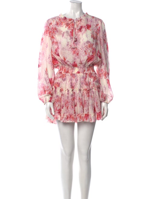 MISA Los Angeles Tie-Dye Print Mini Dress