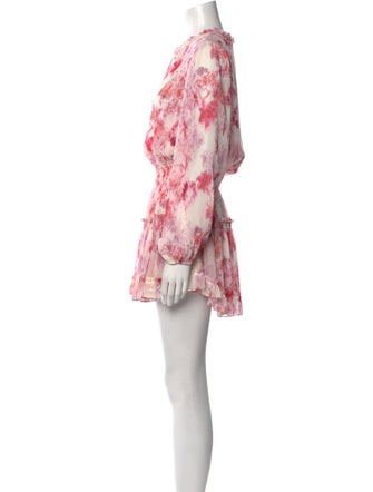 MISA Los Angeles Tie-Dye Print Mini Dress