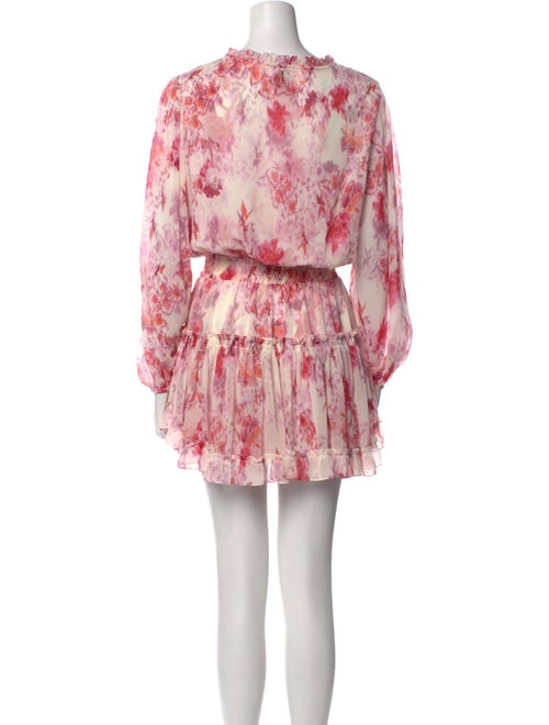 MISA Los Angeles Tie-Dye Print Mini Dress