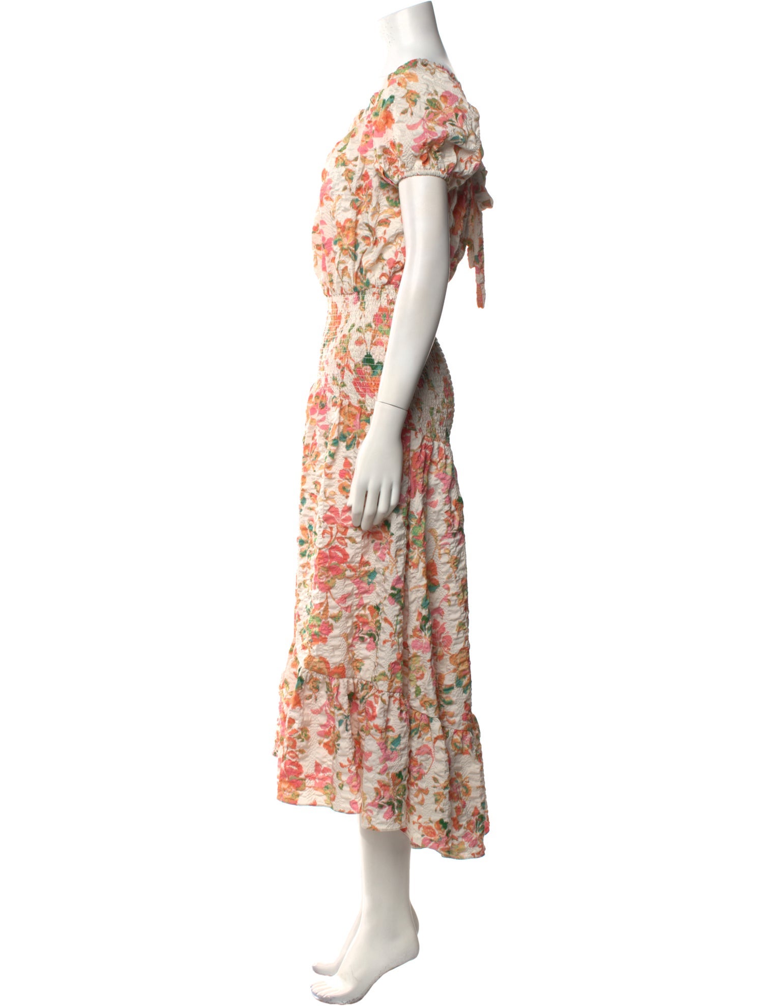 MISA Los Angeles Floral Print Long Dress