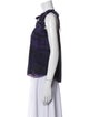 MISA Los Angeles Tie Neck Sleeveless Blouse