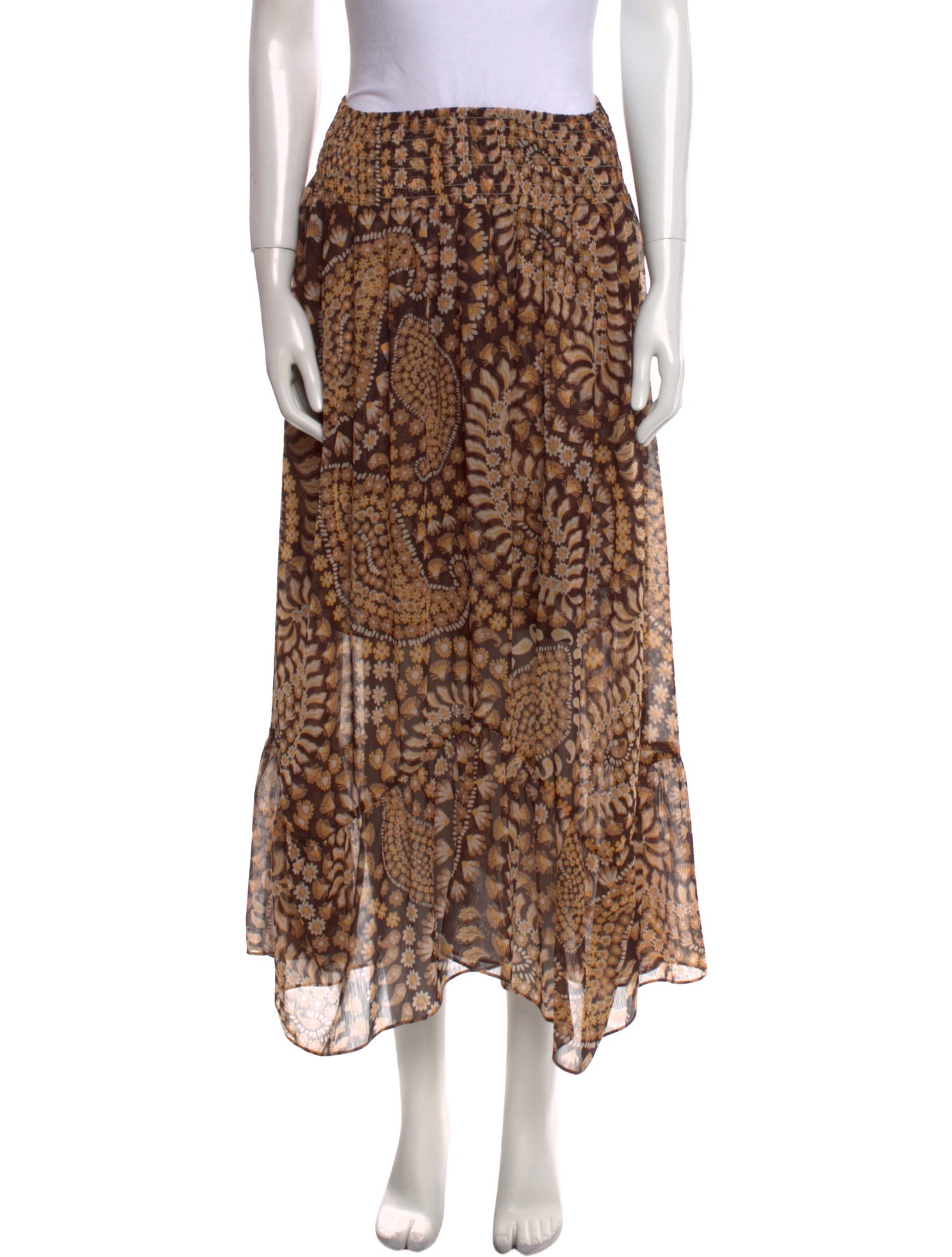 MISA Los Angeles Animal Print Midi Length Skirt w/ Tags