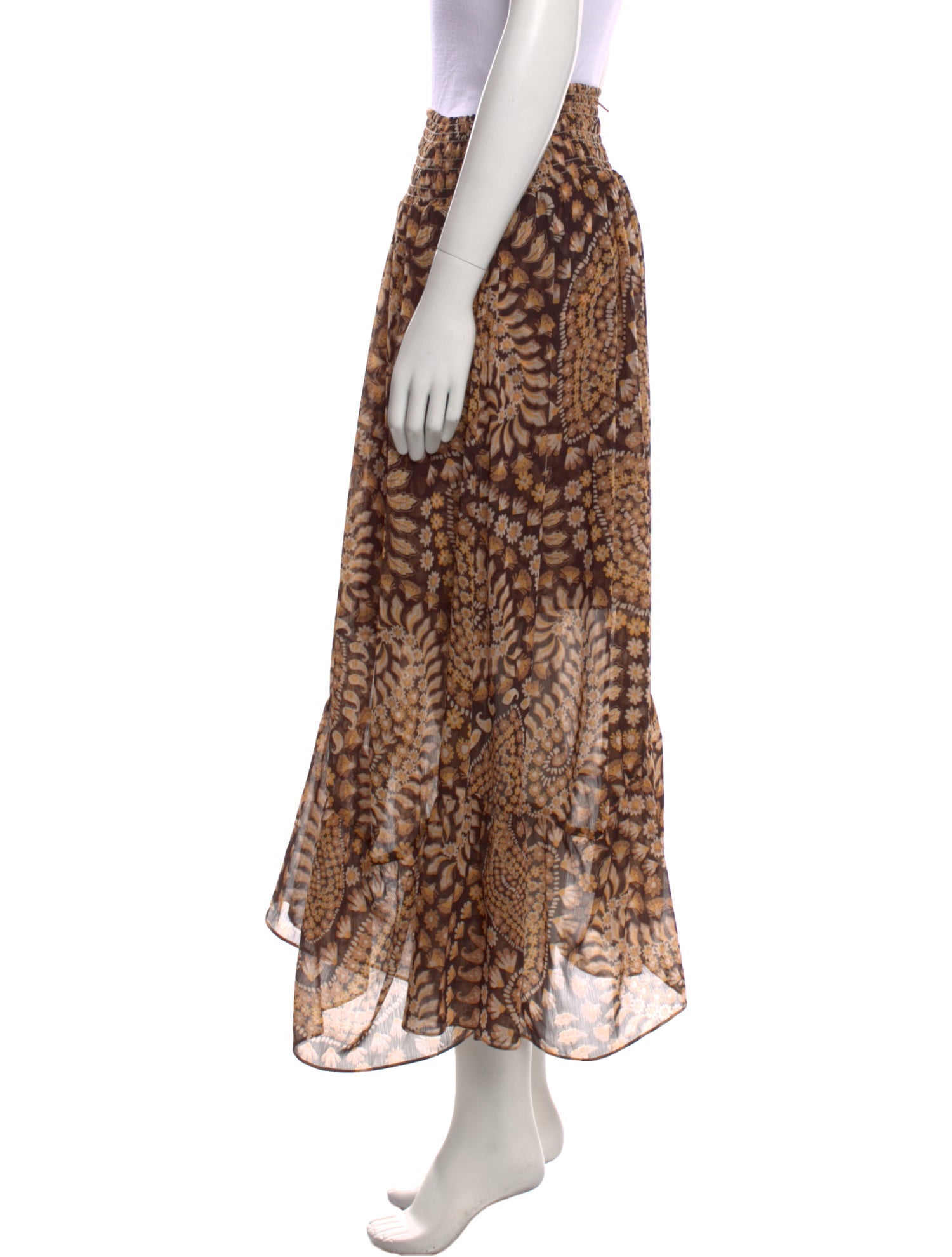 MISA Los Angeles Animal Print Midi Length Skirt w/ Tags