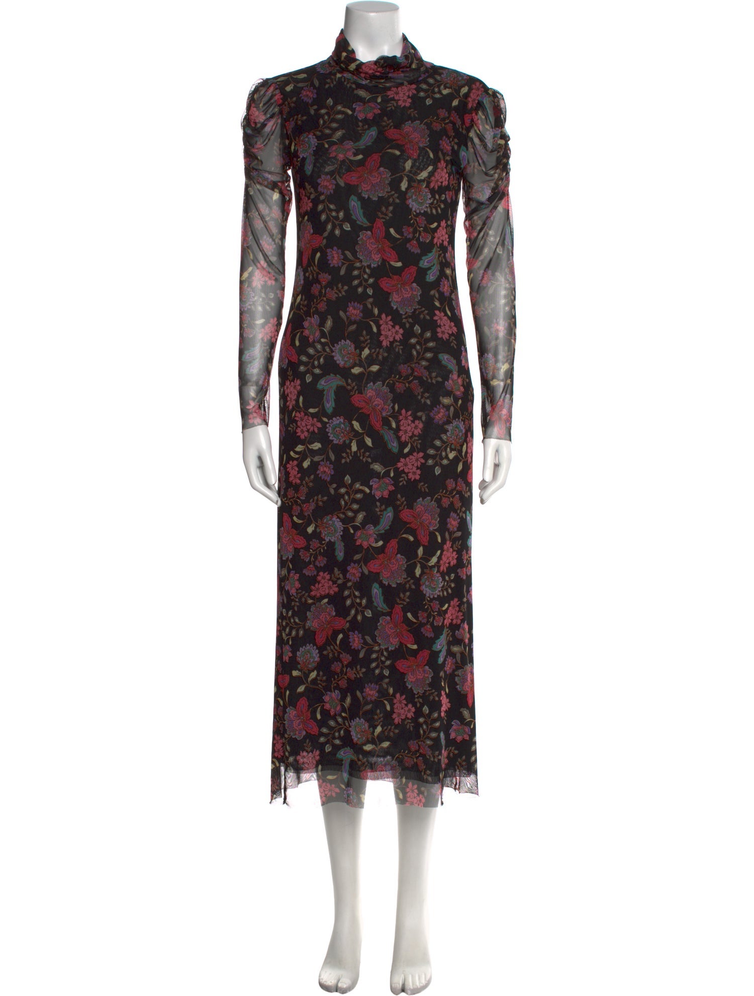 MISA Los Angeles Floral Print Long Dress