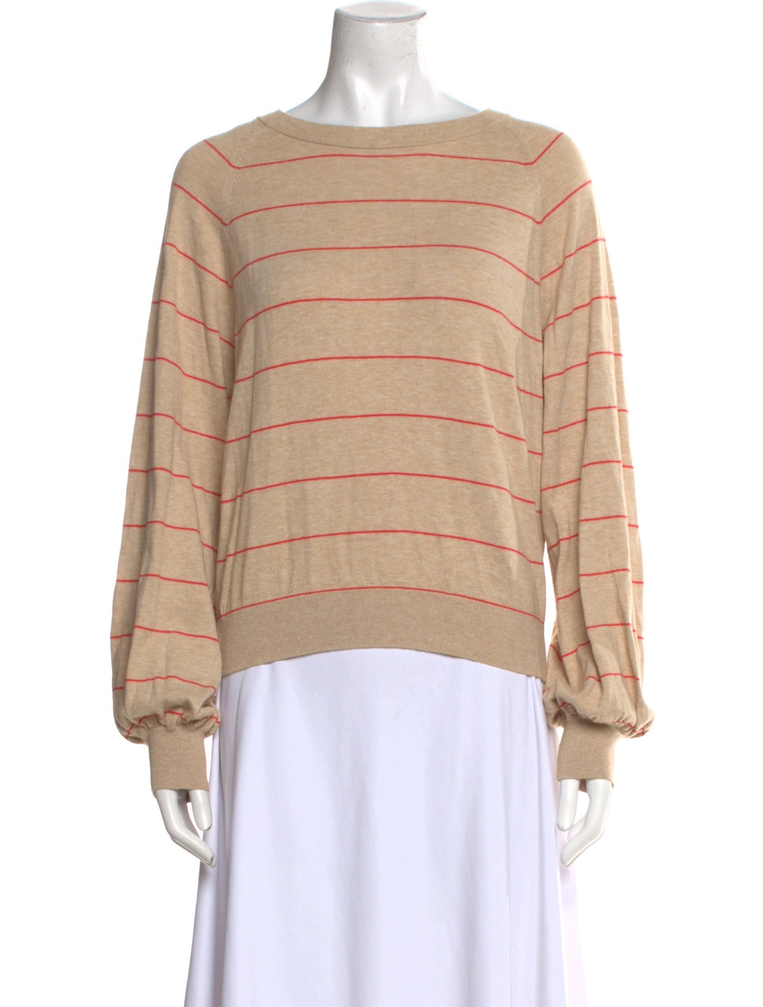MISA Los Angeles Striped Scoop Neck Sweatshirt
