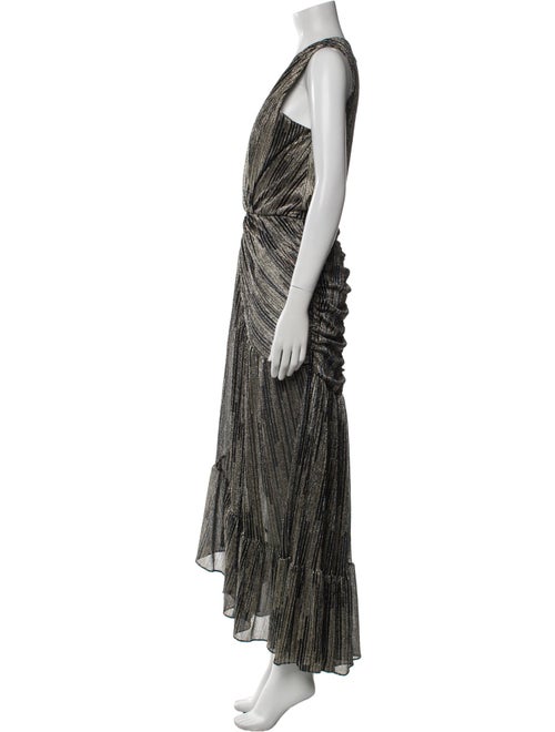 MISA Los Angeles Striped Long Dress