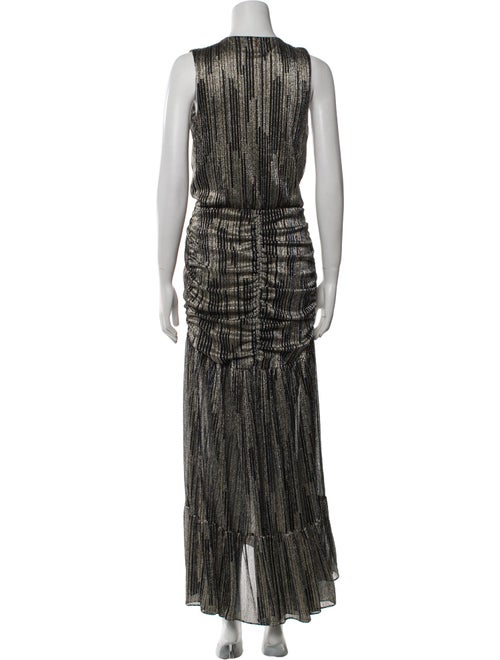 MISA Los Angeles Striped Long Dress