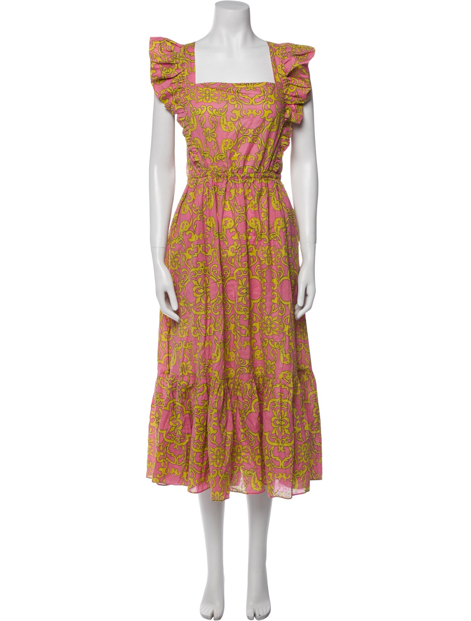 MISA Los Angeles Printed Long Dress