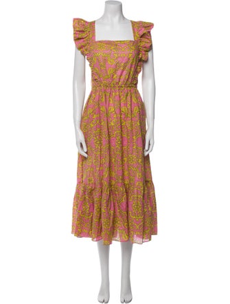 MISA Los Angeles Printed Long Dress